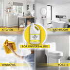 HARRIS Cleaning Vinegar All Purpose Household Multi-Surface Cleaner, 128oz (Lemon) with Easy Pour Funnel Included