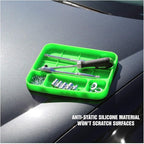 OEMTOOLS 22417 Flexi-Tray, 3 Piece Set, Includes Small, Medium, and Large Rubber Tool Mat Trays, Heat and Oil Resistant Silicone, Round-Bottom Compartments