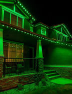 25 Pack C9 Christmas Green LED Light Bulb,Vintage Plastic C9 Ceramic Replacement Bulbs Watterproof C9/E17 Intermediate Base 0.6 Watt Great for Night Lights Christmas Patio String Lights