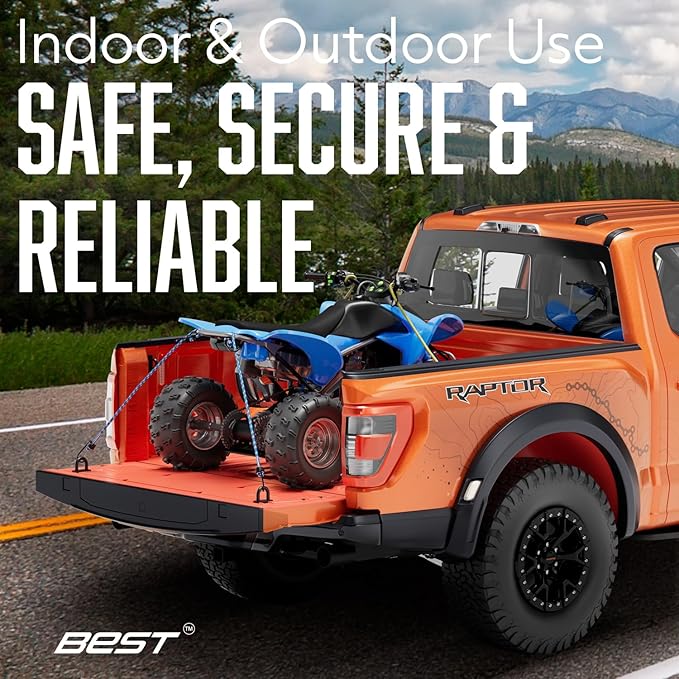 Heavy Duty Bungee Cords with Hooks - 10 Piece 18 Inch Bungie Cords Set