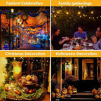 Flame Light Bulbs, 4 Modes LED Flame Effect Light Bulb, E26 Base Flickering Light Bulb with Gravity Sensor,Flickering Light Bulbs Halloween Home Party (Update 2 Pack)