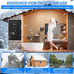 Propane Tankless Water Heater Outdoor,5.26GPM 20L Outdoor,Instant Hot Propane Gas Water Heater with Fahrenheit Digital Display,Multi-Protection