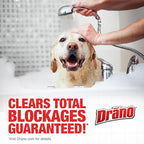 Drano Max Gel Drain Clog Remover and Cleaner for Shower or Sink Drains, Unclogs and Removes Hair, Soap Scum, Blockages, 32 oz