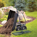 Jardineer Lawn Leveling Rake 36 Inches with 72 Inches Long Handle, Yard Leveling Rakes for Grass Soil, Lawn Leveler Rake Heavy Duty, Ground Dirt Leveler for Yard