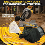 Iron Forge Cable 10 Gauge 3ft Lighted Outdoor Heavy Duty Extension Cord with 3 Outlets - 15 Amp 10/3 SJTW Yellow Extension Cord with Multiple Outlets