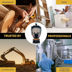 KYNG GAS Mask - 40 mm NBC Filter - Full Face Respirator Mask CBRN Survival & Tactical Gas Mask for Chemical Fumes, Particulates, and Smoke Protection, Military Grade Construction