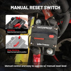 RED WOLF 60Amp Circuit Breaker for Boat Trolling Motor Marine ATV Trailer Vehicles Stereo Audio Electronic Battery Solar System Inline Fuse with Manual Reset Switch Waterproof DC 12V-48V