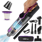 Car Vaccum Cleaner - 2 in 1 Handheld dustbuster, High Power, Portable, Cordless & Corded + Blower with 18500Pa Suction - Fast USB-C Rechargeable Hand Vacuum for Home, Office, Pets & Auto Detailing