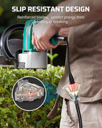 DEWENWILS 2 FT 12/3 Gauge Indoor/Outdoor Tri-Tap Extension Cord Splitter, STW 15 Amp Contractor Grade Heavy Duty Power Cable with LED Lighted Plug, UL Listed, Pack of 3