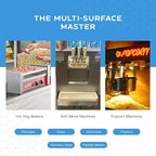 KINZUA ENVIRONMENTAL Foaminator, Concession & Food Equipment Cleaner, Heavy Duty Popcorn Machine Cleaner, Super Cleaning Foam Solution for Grill, Stove and Oven Cleaner & Degreaser, 18 oz, Pack of 2