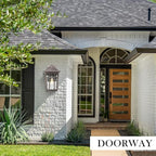 Darkaway Large Outdoor Sconce Lights Wall Light Fixtures,14inch Exterior Porch Light Outdoor Sconce Anti-Rust Waterproof Aluminum Outside Light with Water Ripple Glass for Patio Yard Doorway Garage