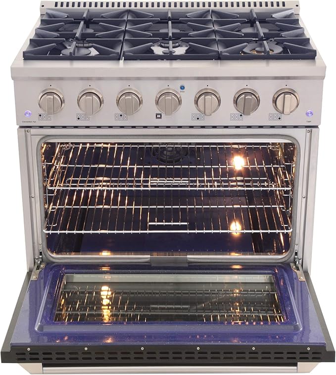 Kucht KNG361/LP-K Gas Range, Black