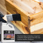 ProCare Premium Masonry and Wood Floor Sealer - Outdoor Waterproof Protectant for Concrete, Stone, Exterior Wood, Brick, Stucco - Weatherproof Clear Silicone Sealant - Made in The USA (1 Gallon)