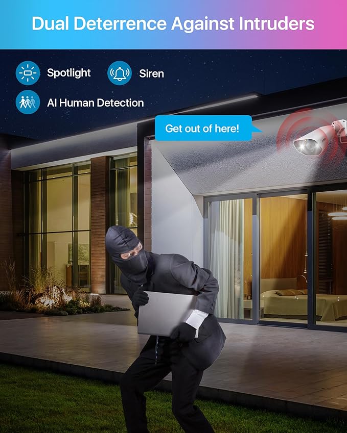 ZOSI 32CH 4K Security Camera System,16pcs 4K/8MP PoE Cameras Outdoor,Human/Vehicle Detection,2 Way Audio,Color Night Vision,16 Port 32 Channel 8MP Dual-Disk NVR with 4TB HDD for 24/7 Recording