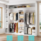 Walk in Closet Organizer System - Built-in Garment Rack