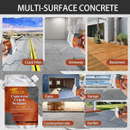 Concrete Crack Filler Self Leveling,6 Pack Slab Concrete Crack Sealant, High Elasticity Cement Crack Filler Repair Sealer, Waterproof Sealing Caulking Adhesive for Driveway, Patio, Sidewalk(Grey)