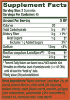 Align DualBiotic, Prebiotic + Probiotic for Women and Men, Help Nourish and Add Good Bacteria for Digestive Support, Natural Fruit Flavors, 90 Gummies
