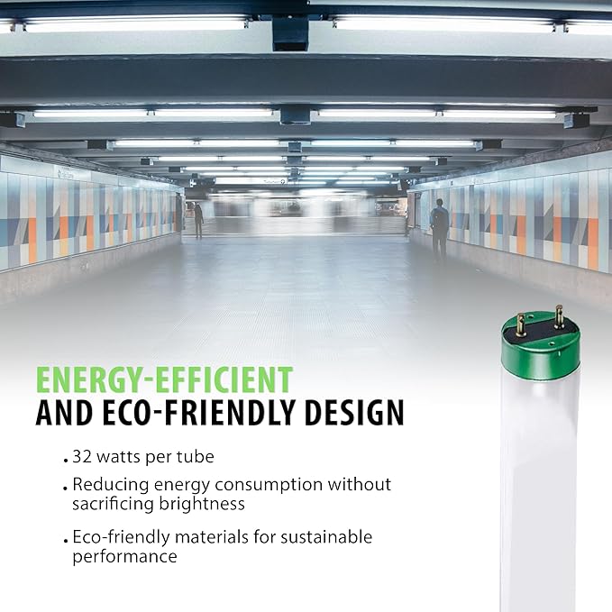 High-Performance 32W T8 Fluorescent Tube Light with 3500K Neutral White Color, Alto Energy-Saving Technology, and 24,000-Hour Lifespan