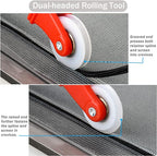 Window Screen Replacement Kit, 59'' x 106'' Fiberglass Screen Mesh with Rolling Tool and Screen Retainer Spline, DIY Adjustable Screen Door Mesh for Window, Door and Patio, Black