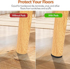 Furniture Pads 300 Pieces Felt Furniture Pads Premium Huge Pack, BAIPOK Self Adhesive Anti Scratch Floor Protectors for Desk Chair Legs and 60 Rubber Bumpers for Hardwood Tile Floor