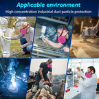 Reusable Half Face and Full Face Gas Mask with Activated Carbon Filter Against Organic Vapor/Dust/Chemical