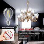 TJOY 24 Pack A19 Vintage LED Edison Bulbs, Non-Dimmable, 60W Equivalent, High Brightness 5000K Daylight White, 8W E26 Standard Base, 760 Lumens, CRI80+, Clear Glass Filament Bulb for Home, Farmhouse