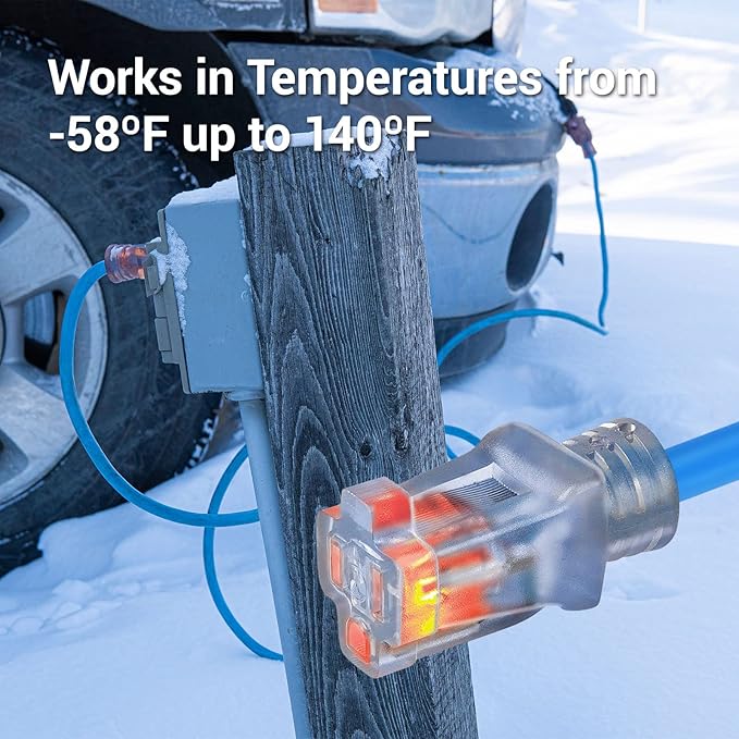 Clear Power 16 Gauge 3Prong Cords (16/3-3 Prong Grounded Plug, Blue, 15 ft)