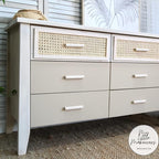 Dixie Belle Paint Company Chalk Finish Furniture Paint - Burlap (32oz) - Matte Cozy Tan Chic Chalk Mineral DIY Furniture Paint