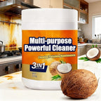 Multi-Purpose Powerful Cleaner for Kitchen, 3 In 1 Stainless Coconut Oil Cleaning Paste, Kitchen Duty Degreaser, Removes Stains on Microwave,Oven & Stove Top