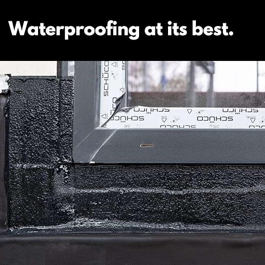 HSS Liquid Rubber Black 7.7oz – MS Polymer Sealant for Roof, Cracks, Walls & Any Repairs, Solvent-Free, Flexible Liquid Membrane