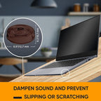 128 Self Adhesive Cabinet Door Bumpers – Sticky Brown Silicone Rubber Pads for Furniture Drawers, Kitchen Cabinets, Decor, Wall Protection – Vellax