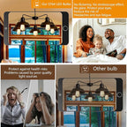 HESSION ST64 LED Edison Bulb - 4W Equivalent 40Watt, 4-Pack 2700K Warm White Light Bulbs, E26 Base Bulb- Easy Install, Vintage Decorative LED Light Bulbs for Home Light