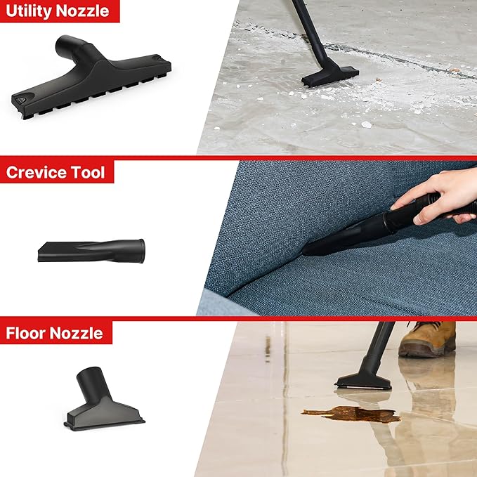 Shop-Vac 3 Gallon 4.0 HP Wet/Dry Vacuum with Blower Function, Stainless Steel Tank, Portable Shop Vacuum with Wheels, Includes Filters, Hose & Accessories, Ideal for Garage and Workshop