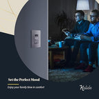 TOPGREENER Digital Dimmer Light Switch for 200W Dimmable LED/CFL Lights, Single Pole/3-Way LED Slide Dimmer Light Switch, Neutral Wire Not Required, UL Listed, TGSDS3-SV, Silver, 1 Pack