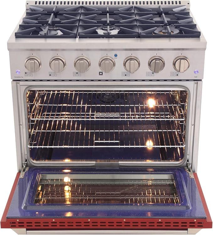 Kucht KNG361/LP-R Gas Range, Red