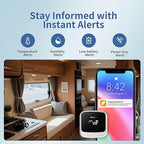 Frigga 4G Cellular & WiFi Temperature Humidity Monitor, 2 Years Subscription Included, Remote Temperature Sensor with App, Email, Voice Alerts for RV, Pets Safety, Vacation Home Monitoring, S0