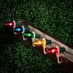 Novelty Lights Incandescent Christmas Replacement Bulbs - Indoor/Outdoor Individual Bulbs for Christmas Tree, Display, & More - C9/E17 Intermediate Base, 7 Watt Lights (Multi, 25 Pack)