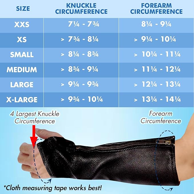 Arm Chaps Leather Protective Sleeves Arm Guard - Prevent Cuts, Scratches & Bruises - Genuine Cowhide - Ideal for Gardening & Construction - Left & Right Form-Fitting. Black (1 Pair/X-Small).