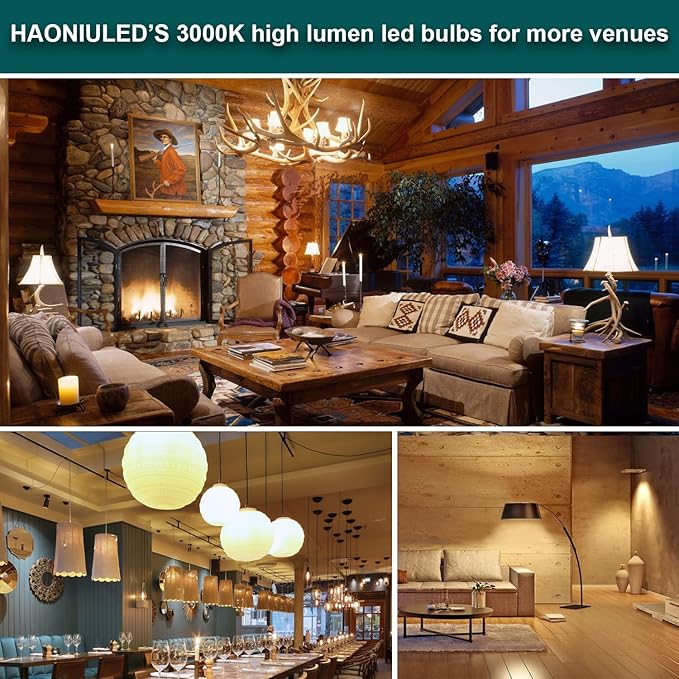 LED Light Bulbs A19 250 Watt Equivalent, Bright LED Bulbs 3670LM 3000K Warm White, 27W E26 LED Corn Light Bulb Non-Dimmable 2-Pack