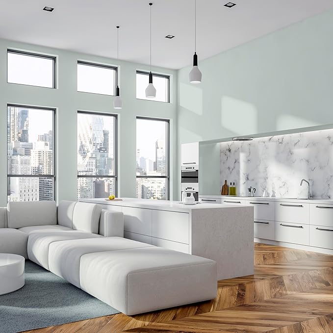 Rust-Oleum Color Spark Interior Paint and Primer in One, Matte, Tranquility, 1 Gallon