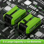 Huepar Laser Level 3x360 Self Leveling with 2 Rechargeable Batteries, 3D 12 Lines High Brightness Green Laser Level for Construction or Home Renovation, LS03CG