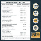 Probiotics for Men, 500 Billion CFUs & 12 Strains, Probiotics for Digestive Health, Men's Probiotic with Turmeric, Cranberry, Goji, for Overall Digestive, Immune Health, Gut & Bloating, 60-Days Supply