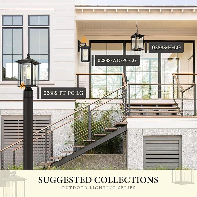 Outdoor Wall Lights Dusk to Dawn Porch Lights Outdoor Wall Sconce Dusk to Dawn Porch Light Fixture Aluminum Waterproof Farmhouse Sconces for Outside Patio House 2 Pack