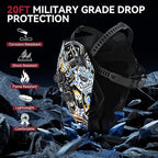 ARCCAPTAIN 3.94"X3.66" Large Viewing Screen Welding Helmet, True Color Auto Darkening Welding Hood, Solar Powered 4 Arc Sensor, Wide Shade 4-5/5-9/9-13 Welding Mask (Skeleton Technology)