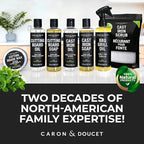 CARON & DOUCET – New Ultimate Cast Iron Set: Seasoning Oil, Cleaning Soap & Restoring Scrub | 100% Plant-Based & Best for Cleaning Care, Washing, Restoring & Seasoning Skillets, Pans & Grills!