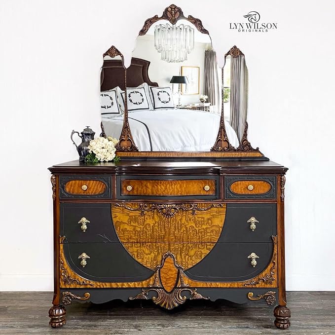 Dixie Belle Paint Company Chalk Finish Furniture Paint - Coffee Bean (32oz) - Matte Espresso Brown Chic Chalk Mineral DIY Furniture Paint