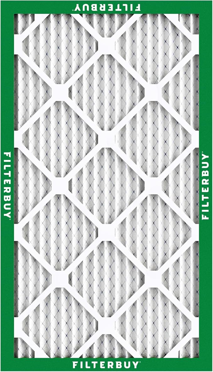 Filterbuy 15x30x1 Air Filter MERV 8 (MPR 700) Dust Defense Replacement (6-Pack), Electrostatic Pleated HVAC AC Furnace Filters, Made in USA (Actual Size: 14.50 x 29.50 x 0.75)