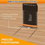 105Pcs Titanium & HCS Oscillating Tool Blades, Professional Oscillating Saw Blades for Wood Plastic Metal Cutting, Multi Tool Blades Compatible with Dewalt Bosch Milwaukee Ryobi