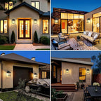 zemty Outdoor Wall Light Fixtures, Matte Black Exterior Front Porch Light with E26 Socket, Waterproof Exterior Wall Sconce Lighting Lamp for House, Doorway, Garage,2Pack(Bulb Not Include)