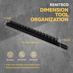 Magnetic Screwdriver Organizer, Aluminum Alloy Rail Tool Holder, Fits Up to 16 Screwdrivers (Black)